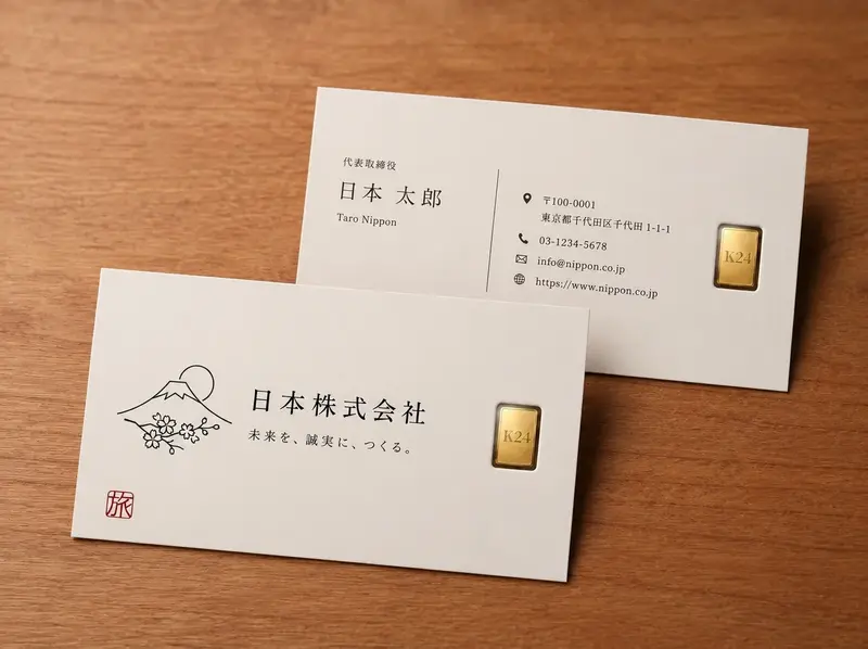 純金プレートOEM参考例7