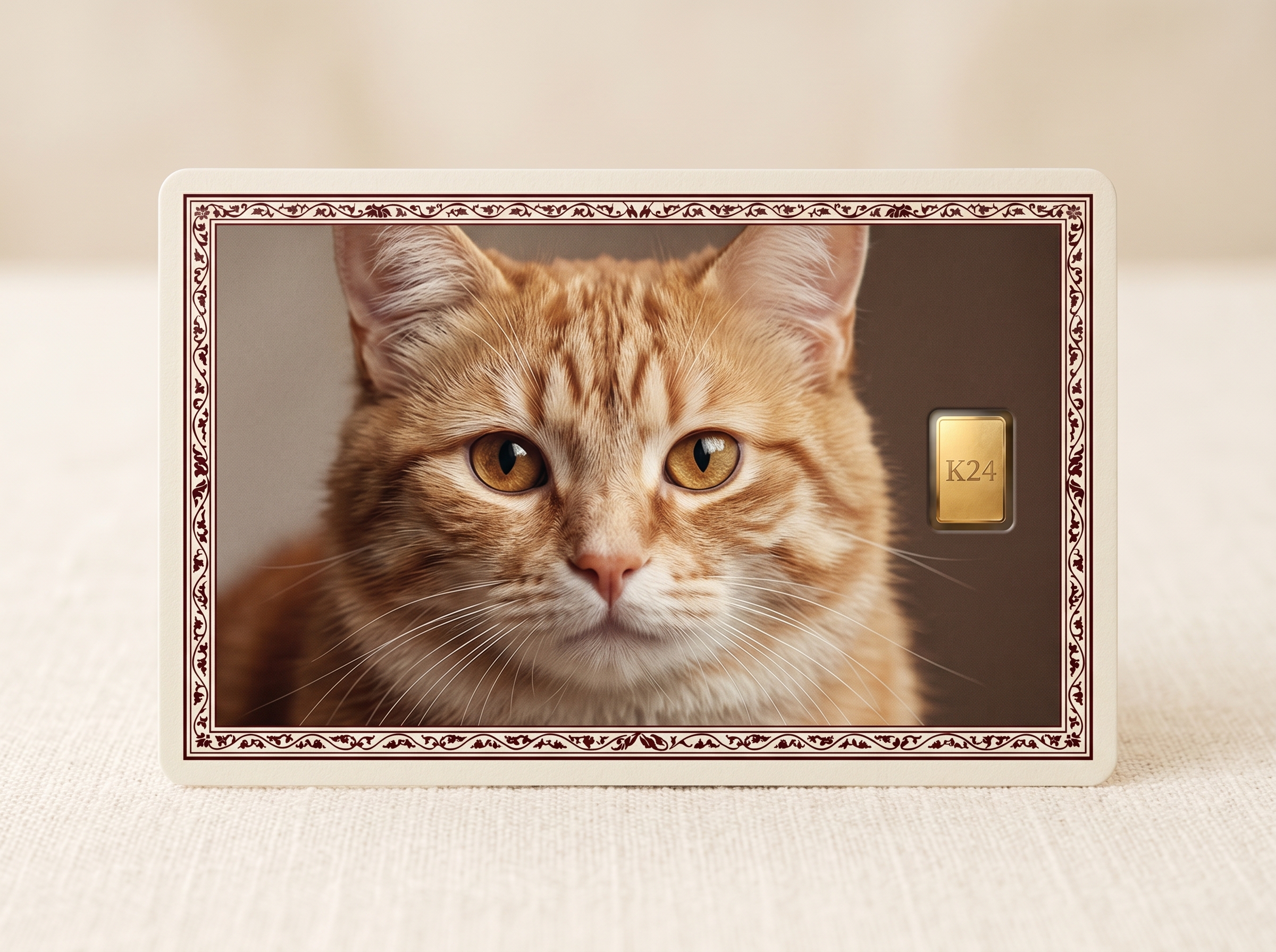 猫 純金カード