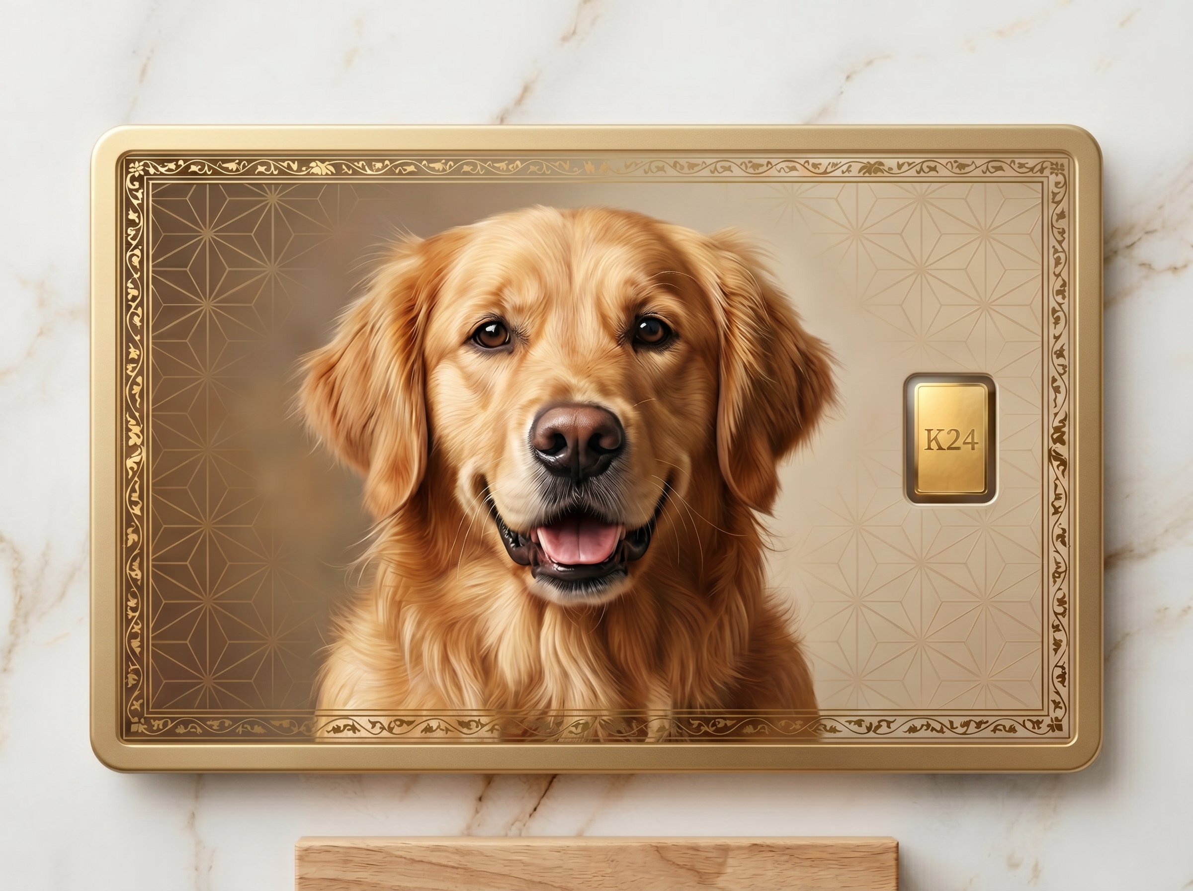 犬 純金カード